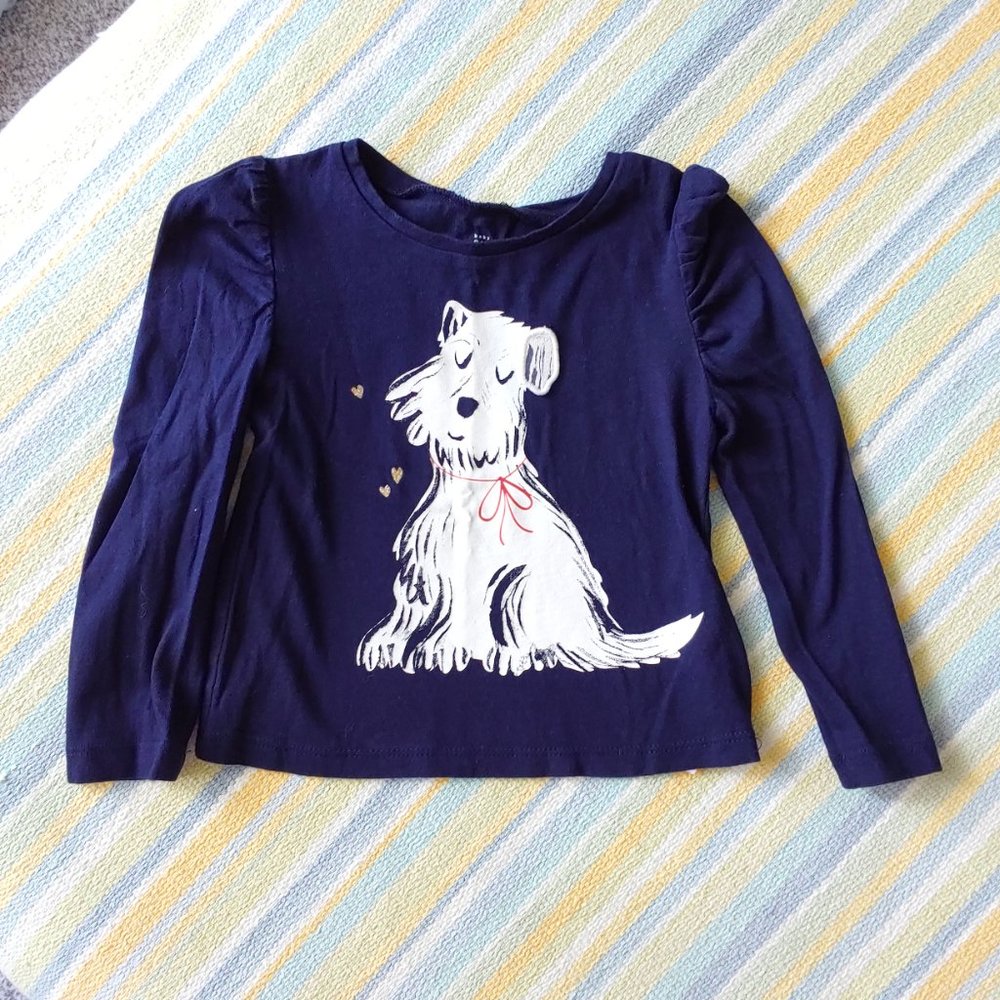 ⭐ Lot of 2 Toddler Girl GAP long sleeve tops 18-24m - Picture 10 of 16